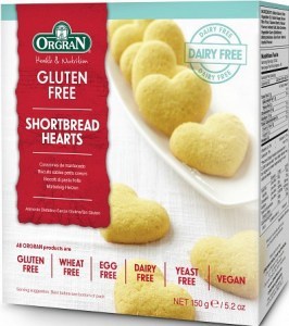 Orgran Shortbread Hearts 150g