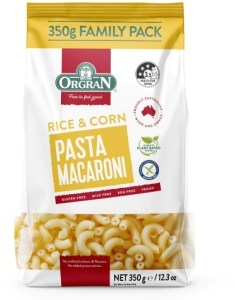 Orgran Rice & Corn Macaroni Pasta  350g