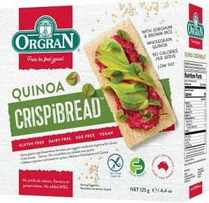 Orgran Quinoa Crispibread 125g