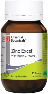 ORIENTAL BOTANICALS Zinc Excel with Vitamin C 1000mg 30t