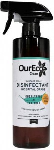 OURECO CLEAN Disinfectant Surface Spray Hospital Grade (Eucalyptus + Tea Tree) 500ml
