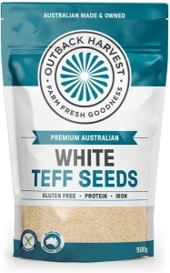 Outback Harvest White Teff Seeds  500g
