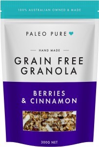 Paleo Pure Ogranic Grain Free Granola Berries & Cinnamon  300g JUN24
