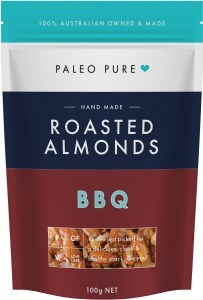 Paleo Pure Roasted Almonds BBQ 100g