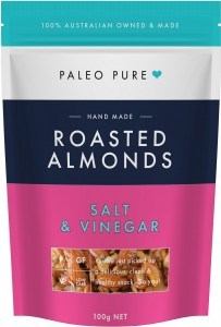 Paleo Pure Roasted Almonds Salt & Vinegar 100g