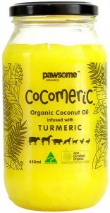 PAWSOME ORGANICS Organic Cocomeric (Organic Coconut Oil Infused With Turmeric) 450ml