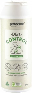 PAWSOME ORGANICS Organic Pet DErt Control (Diatomaceous Earth External Use Flea & Tick Control) 200g