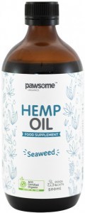 PAWSOME ORGANICS Pet Hemp Oil Seaweed (for dogs & cats) 500ml
