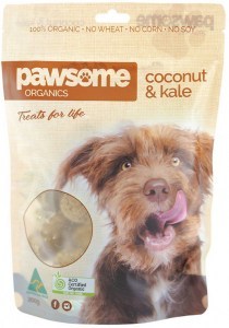 PAWSOME ORGANICS Pet Treats Coconut & Kale 200g