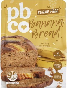 PBco Banana Bread Mix 94% Sugar Free 350g