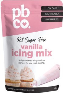 PBco Vanilla Icing Mix 98% Sugar Free 300g