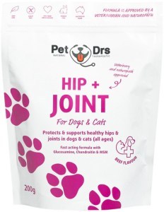 PET DRS Hip + Joint Supplement (For Dogs & Cats) 200g