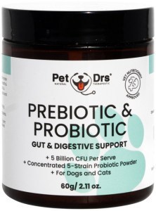 PET DRS Prebiotic & Probiotic Gut & Digestive Support (For Dogs & Cats) 60g