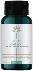 PHYTALITY Clean Omega-3 (Plant-Based Algae Oil) 60vc