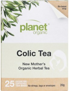 Planet Organic Herbal Tea Bags New Mother's Colic Tea 25pk