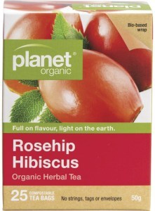 Planet Organic Rosehip & Hibiscus Herbal Tea Bags 25pk