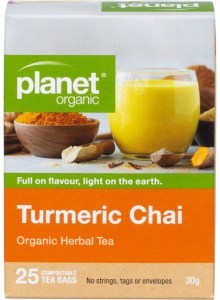 Planet Organic Turmeric Chai Herbal Tea Bags 25pk