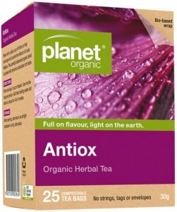 PLANET ORGANIC Organic Herbal Tea Antiox x 25 Tea Bags