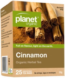 PLANET ORGANIC Organic Herbal Tea Cinnamon x 25 Tea Bags