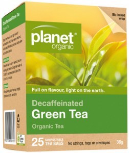 PLANET ORGANIC Organic Tea Decaffeinated Green Tea x 25 Tea Bags