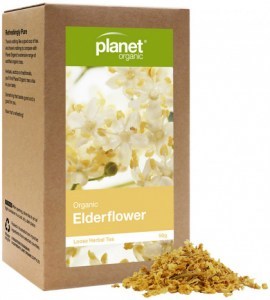 PLANET ORGANIC Organic Herbal Tea Elderflower Loose Leaf 50g