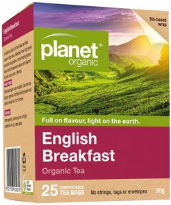 PLANET ORGANIC Organic Tea English Breakfast x 25 Tea Bags
