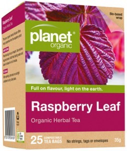 PLANET ORGANIC Organic Herbal Tea Raspberry Leaf x 25 Tea Bags