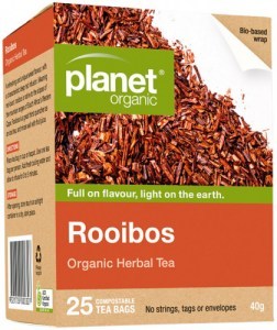 PLANET ORGANIC Organic Herbal Tea Rooibos x 25 Tea Bags