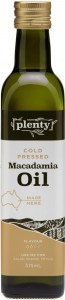 Plenty Cold Pressed Macadamia Oil 375ml