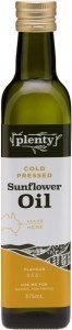 Plenty Cold Pressed Sunflower Oil 375ml