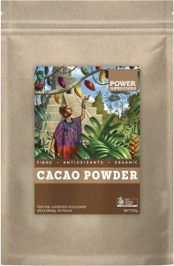 Power Super Foods Cacao Powder Kraft Bag 125g