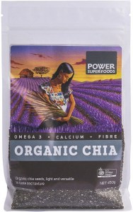 Power Super Foods Chia Seeds Certified Organic The Origin Series 450g