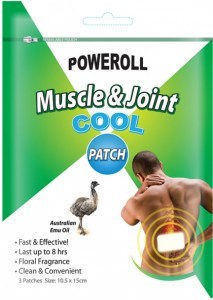 POWEROLL Muscle & Joint Patch Cool Feel x 3 Pack