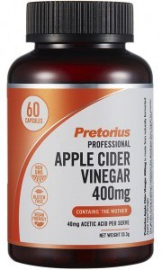 PRETORIUS Apple Cider Vinegar 400mg (contains 'The Mother') 60c