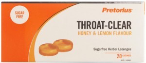 PRETORIUS Throat-Clear Lozenges Honey & Lemon 20 Pack