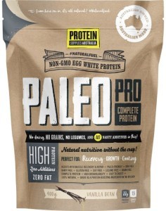 Protein Supplies Australia PaleoPro Egg White Protein Vanilla Bean 400g