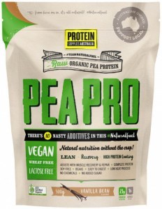 PROTEIN SUPPLIES AUSTRALIA Protein Pea Pro (Raw Organic Pea Protein) Vanilla Bean 500g