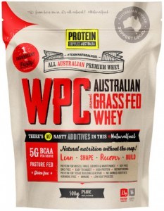PROTEIN SUPPLIES AUSTRALIA Protein WPC (Australian Grass Fed Whey) Pure 500g