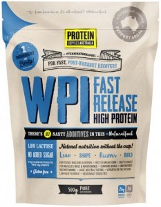 PROTEIN SUPPLIES AUSTRALIA Protein WPI (Fast Release High Protein) Pure 500g