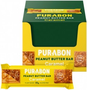 PURABON Peanut Butter Bar Caramel 35g x 30 Display