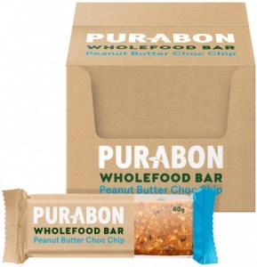 PURABON Wholefood Bar Peanut Butter Choc Chip 60g x 15 Display