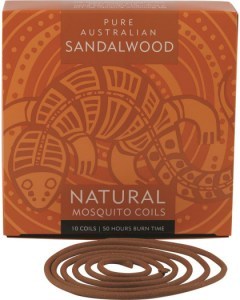 PURE AUSTRALIAN SANDALWOOD Natural Mosquito Coil Refill x 10 Pack