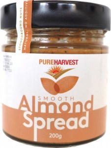 Pure Harvest Almond Spread Smooth 200g AUG22