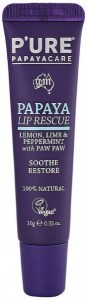P'URE PAPAYACARE Papaya Lip Rescue (Lemon, Lime & Peppermint with Paw Paw) 10g