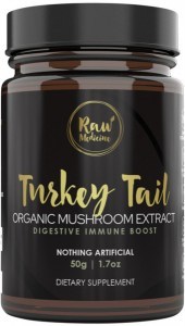 RAW MEDICINE Organic Mushroom Extract Turkey Tail 50g
