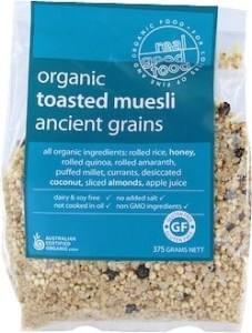 Real Good Foods Toasted Muesli Ancient Grains  Refill 375gm