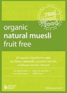 Real Good Foods Organic Fruit Free Muesli Bag 500g