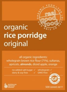 Real Good Foods Organic Rice Porridge Bag 500g