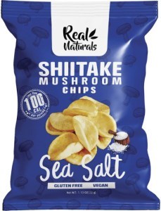 Real Naturals Shiitake Mushroom Chips Sea Salt 12x32g