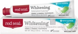 Red Seal Whitening w/Fluoride Brilliant Mint Toothpaste 100g